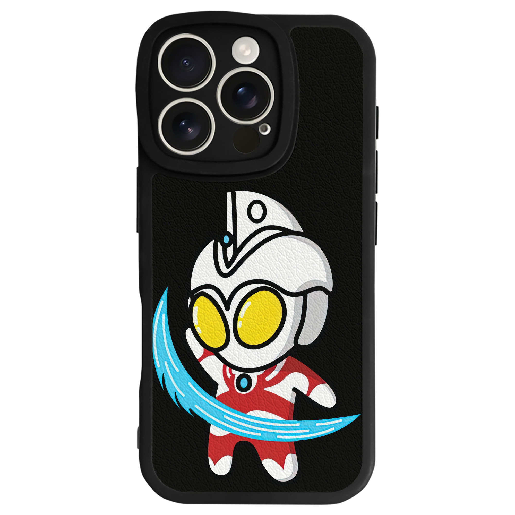 （画像用） ウルトラマン Ultraman 【iPhone 16シリーズ対応】シリコンスマホケース（レザー調） 材質：シリコン